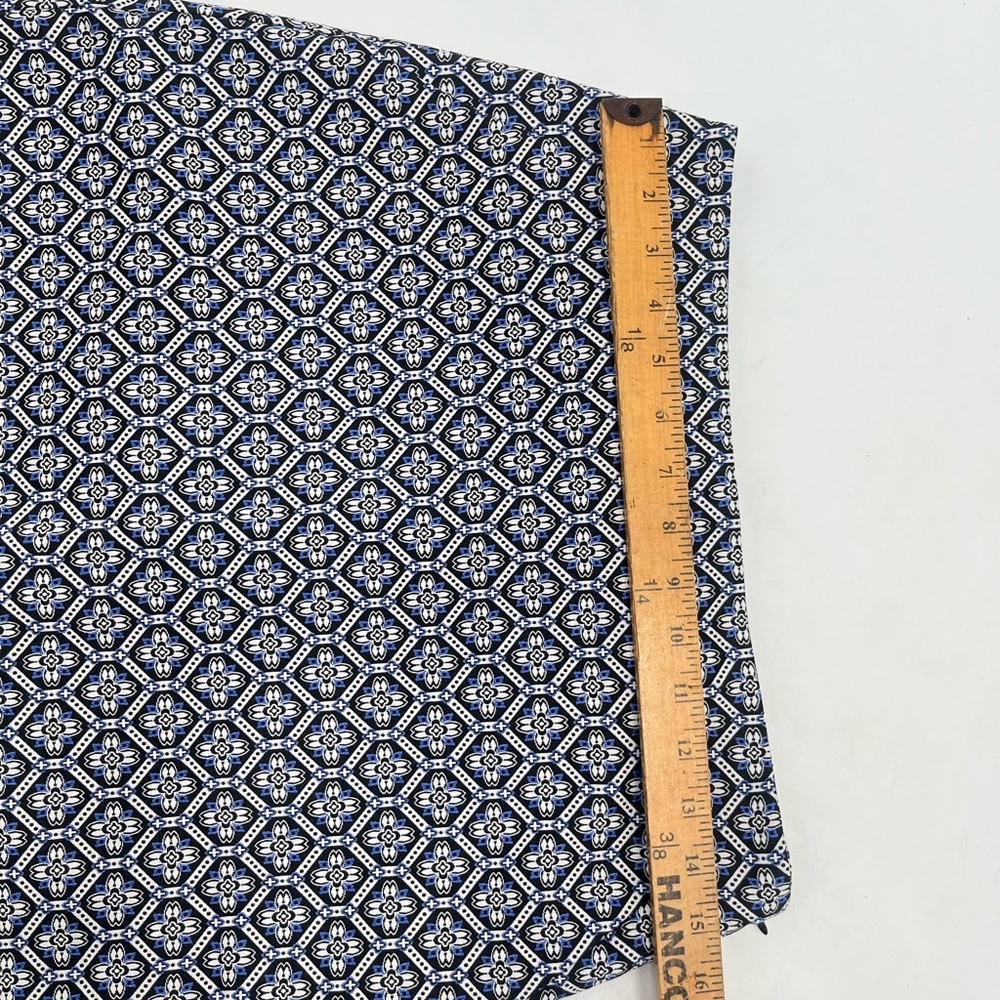 Loft Geometric Floral Pattern Polyester Blend Straight Cut Mini Skirt Size 4 - Picture 4 of 10
